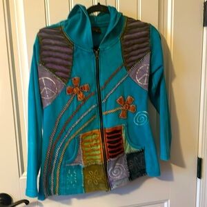 Turquoise hoodie
